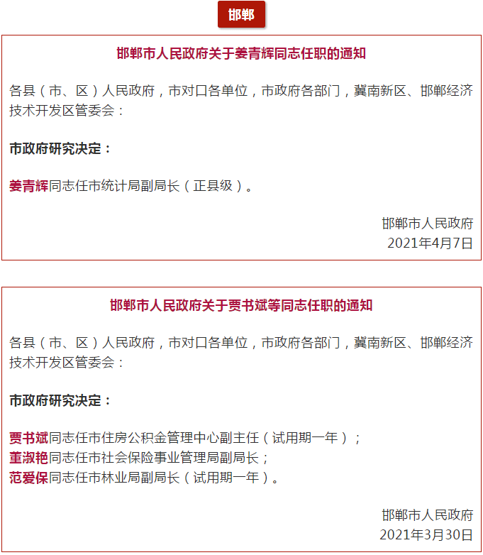 河北三市最新人事任免动态