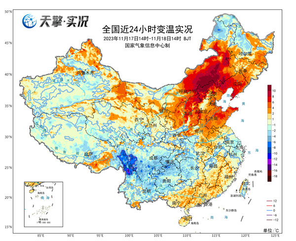 沈阳遭遇断崖式降温，下周一气温骤降跌破0℃